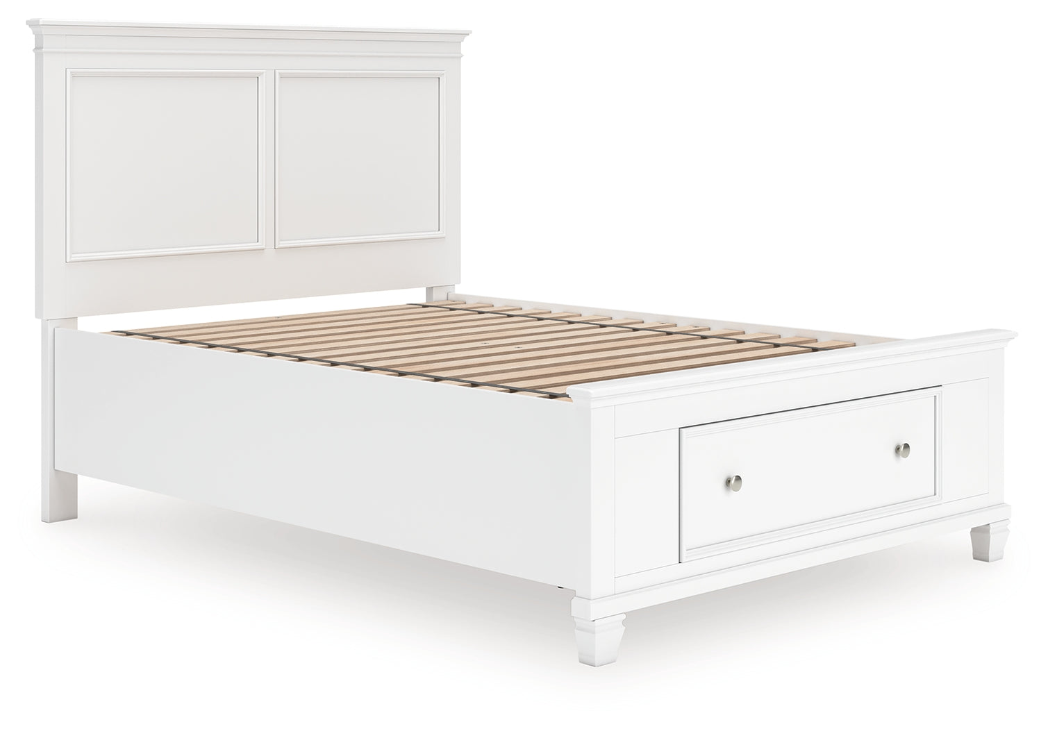 Best Furniture Outlet - Ashley Furniture - Fortman Bedroom - Full Panel Storage Bed / White - B680B25