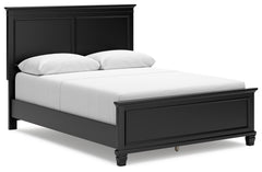Best Furniture Outlet - Ashley Furniture - Lanolee Bedroom - Queen Panel Bed / Black - B687B6