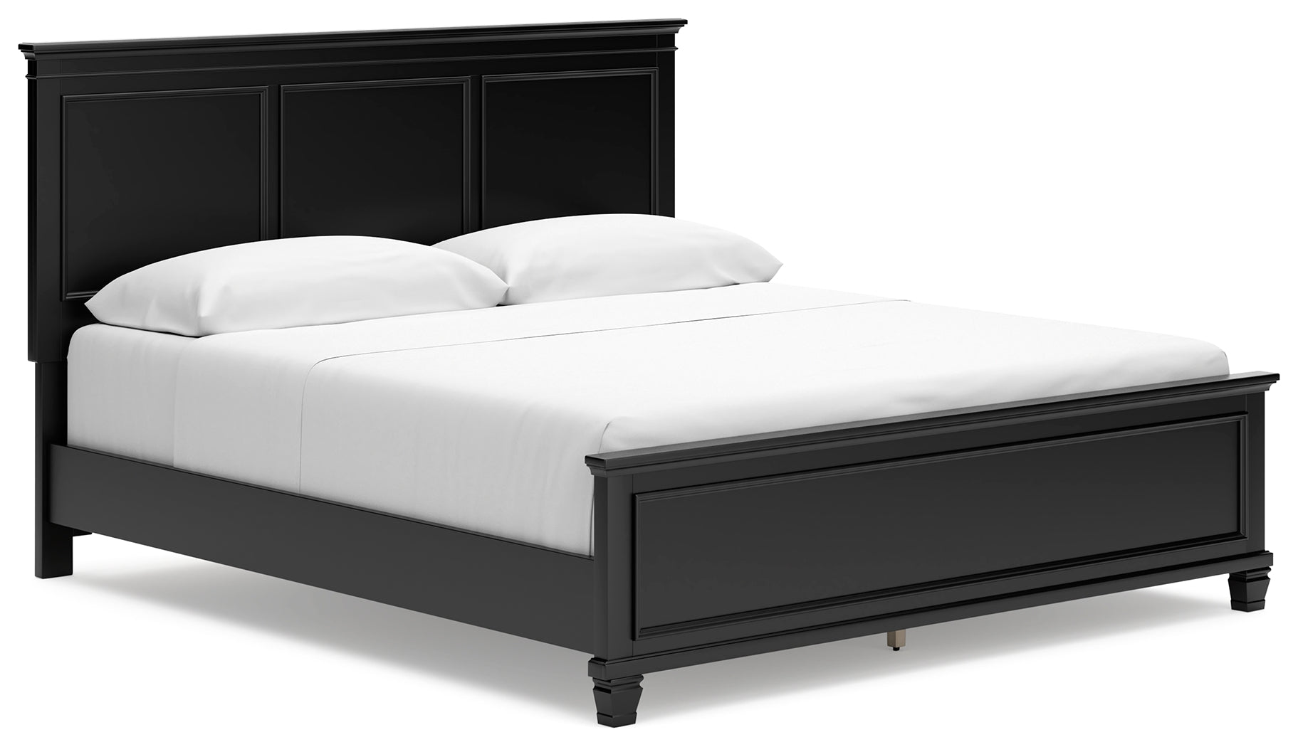 Best Furniture Outlet - Ashley Furniture - Lanolee Bedroom - California King Panel Bed / Black - B687B9