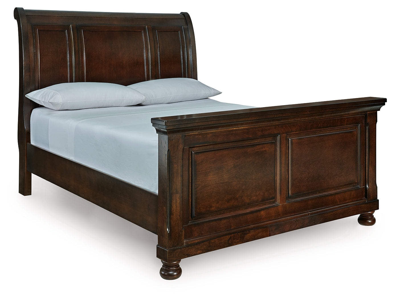 Best Furniture Outlet - Ashley Furniture - Porter Bedroom - Queen Sleigh Bed / Rustic Brown - B697B48