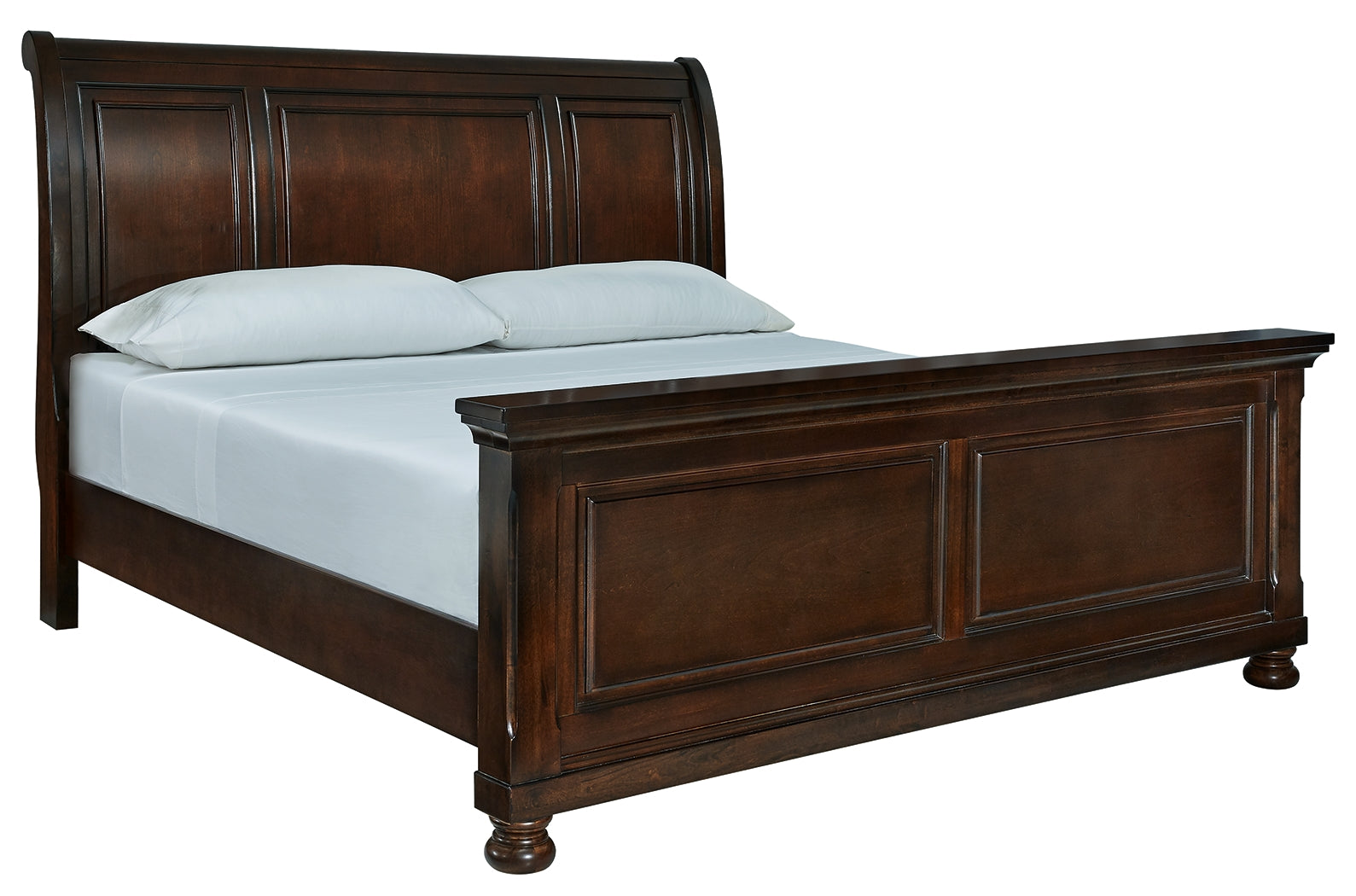 Best Furniture Outlet - Ashley Furniture - Porter Bedroom - California King Sleigh Bed / Rustic Brown - B697B50