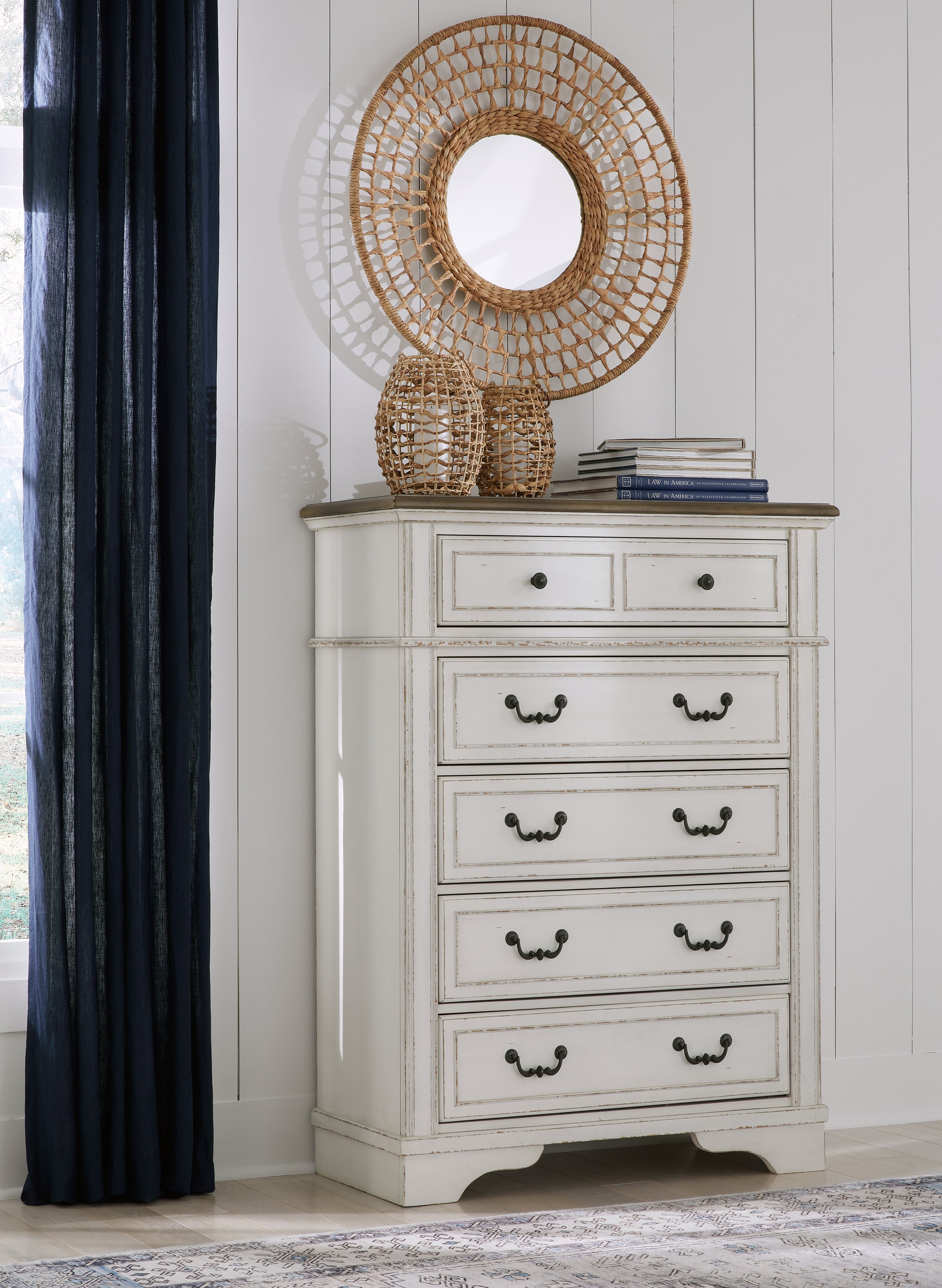 Best Furniture Outlet - Ashley Furniture - Blendon Bedroom - Five Drawer Chest / Two-tone - B747-46