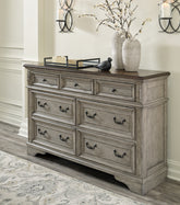 Best Furniture Outlet - Ashley Furniture - Lodenbay Bedroom - Three Drawer Night Stand / Antique Gray/Brown - B751-93