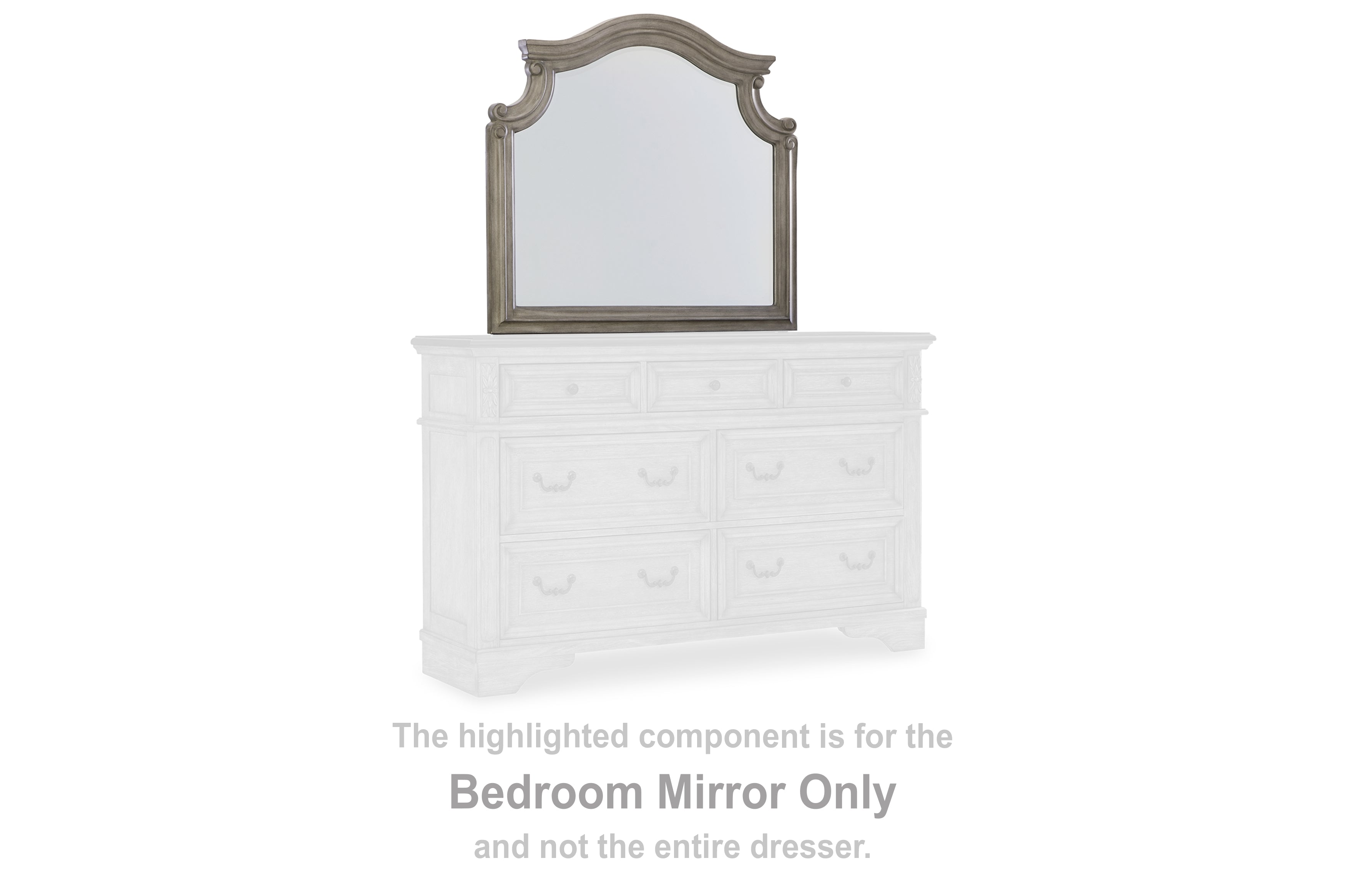 Best Furniture Outlet - Ashley Furniture - Lodenbay Bedroom - Bedroom Mirror / Antique Gray - B751-36