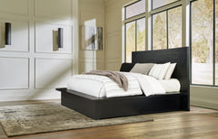 Best Furniture Outlet - Ashley Furniture - Londer Bedroom - Queen Panel Bed / Black - B768B2