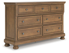 Best Furniture Outlet - Ashley Furniture - Feddinger Bedroom - Dresser / Medium Brown - PCB779-31