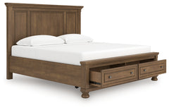 Best Furniture Outlet - Ashley Furniture - Feddinger Bedroom - King Panel Storage Bed / Medium Brown - PCB779B12