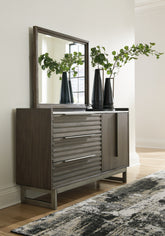 Best Furniture Outlet - Ashley Furniture - Arkenton Bedroom - Two Drawer Night Stand / Grayish Brown/White - B786-92
