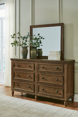 Best Furniture Outlet - Ashley Furniture - Sturlayne Bedroom - Dresser and Mirror / Brown - B787B1