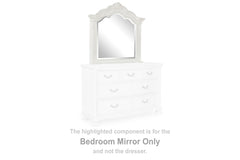 Best Furniture Outlet - Ashley Furniture - Montelaine Bedroom - Bedroom Mirror / Antique White - B795-36