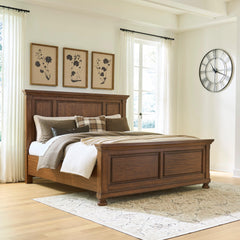 Best Furniture Outlet - Ashley Furniture - Zackaryn Bedroom - California King Panel Bed / Warm Brown - PCB807B8