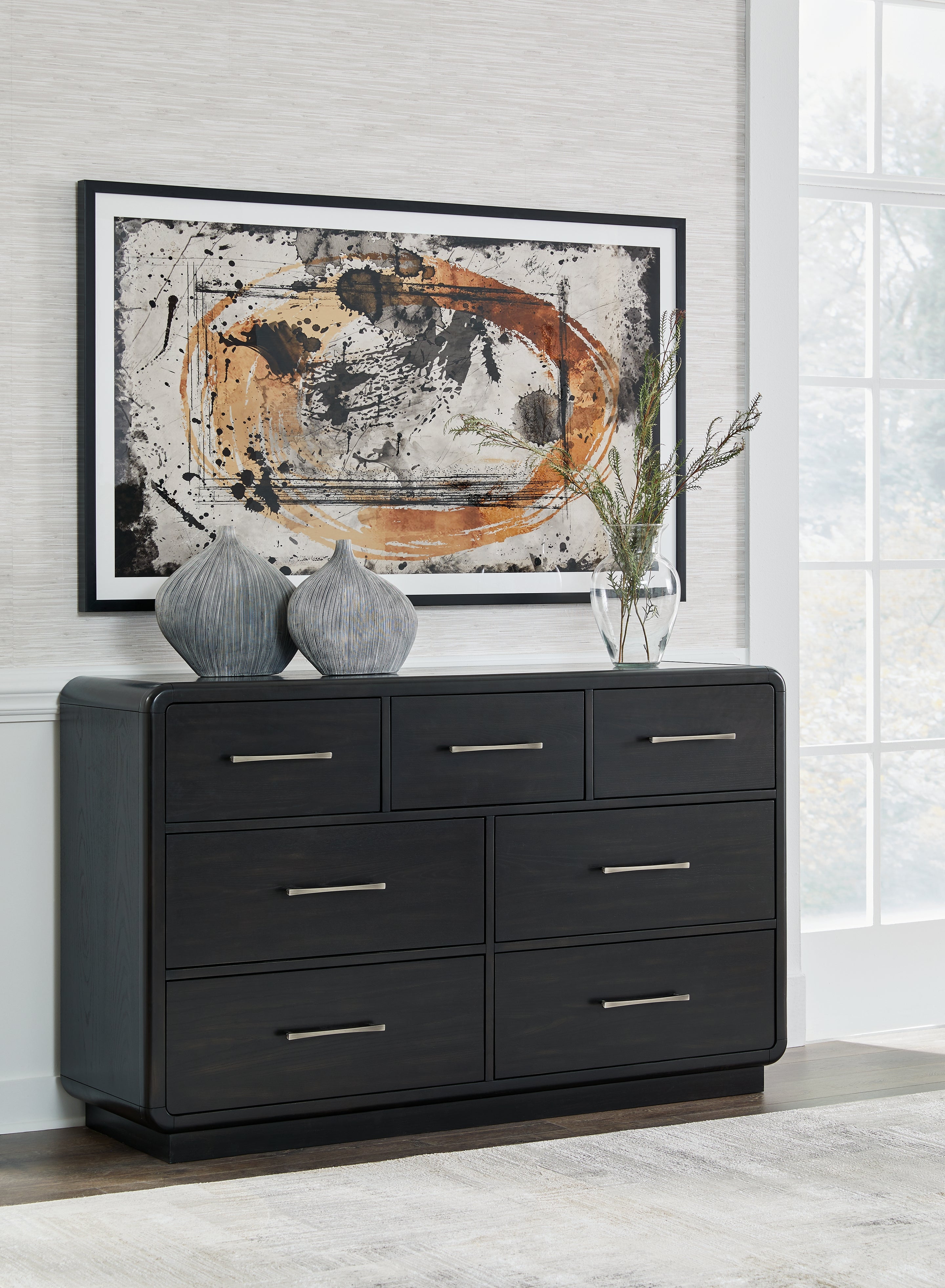 Best Furniture Outlet - Ashley Furniture - Rowanbeck Bedroom - Dresser / Black - B821-31