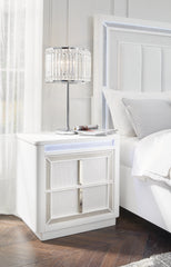 Best Furniture Outlet - Ashley Furniture - Chalanna Bedroom - Two Drawer Night Stand / White - B822-92