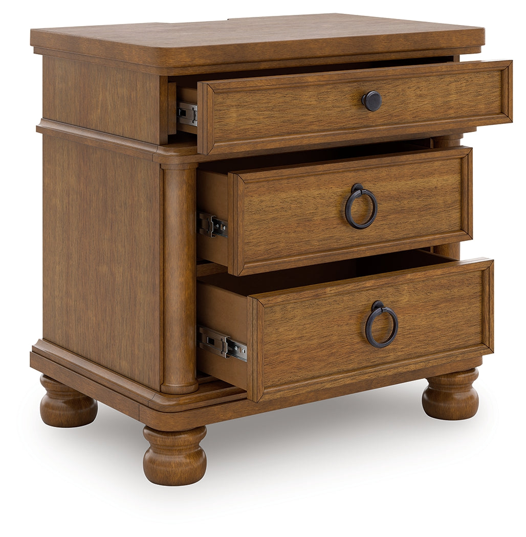 Best Furniture Outlet - Ashley Furniture - Rowlenstown Bedroom - Three Drawer Night Stand / Brown - PCB824-93