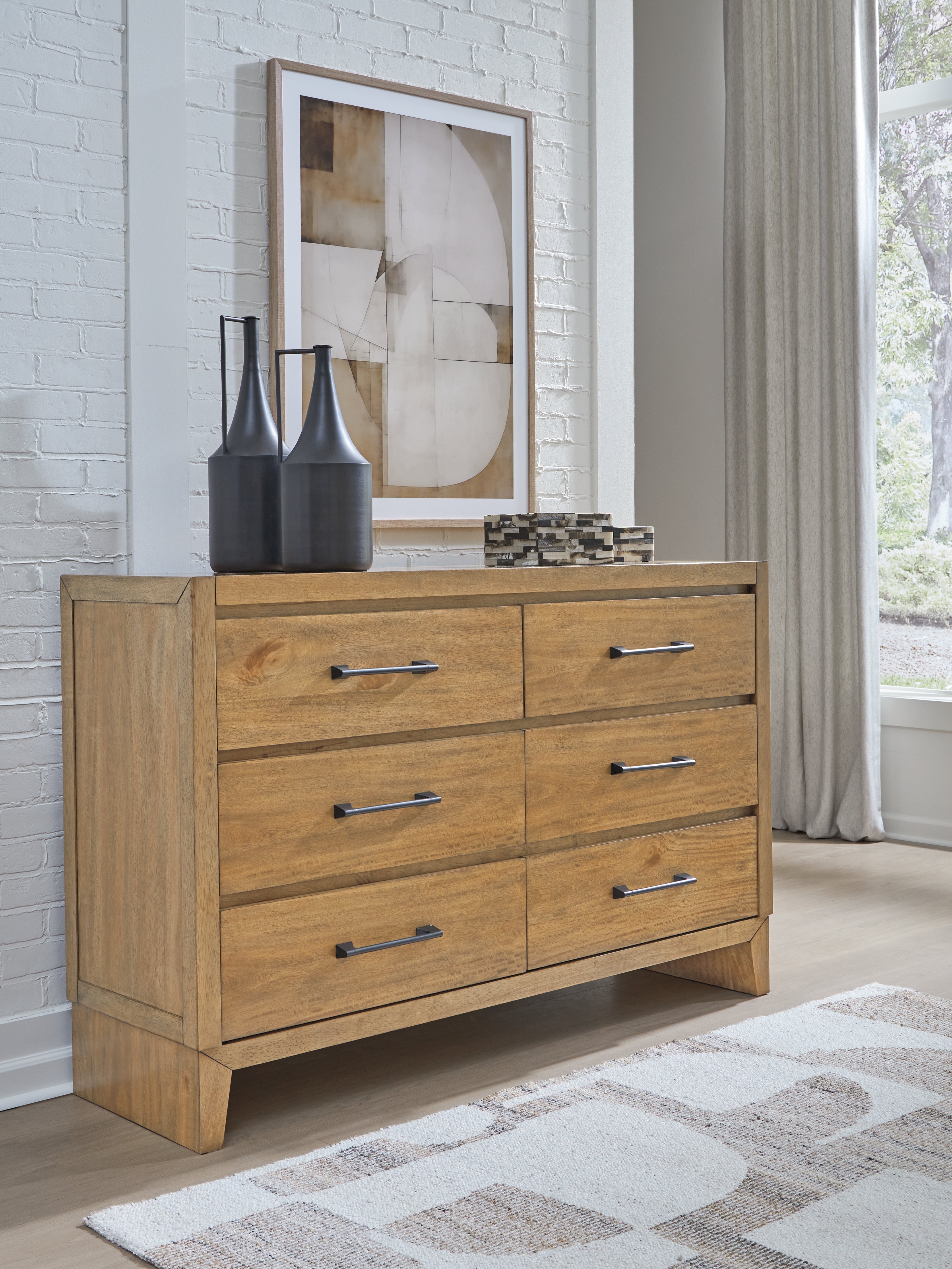 Best Furniture Outlet - Ashley Furniture - Sherbana Bedroom - Dresser / Light Brown - B833-31
