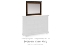 Best Furniture Outlet - Ashley Furniture - Taffenbrook Bedroom - Bedroom Mirror / Medium Brown - B849-36
