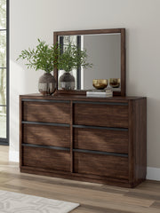 Best Furniture Outlet - Ashley Furniture - Dilenno Bedroom - Dresser and Mirror / Dark Brown - PCB857B1