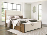 Best Furniture Outlet - Ashley Furniture - Marxmore Bedroom - Queen Upholstered Storage Bed - B863B2