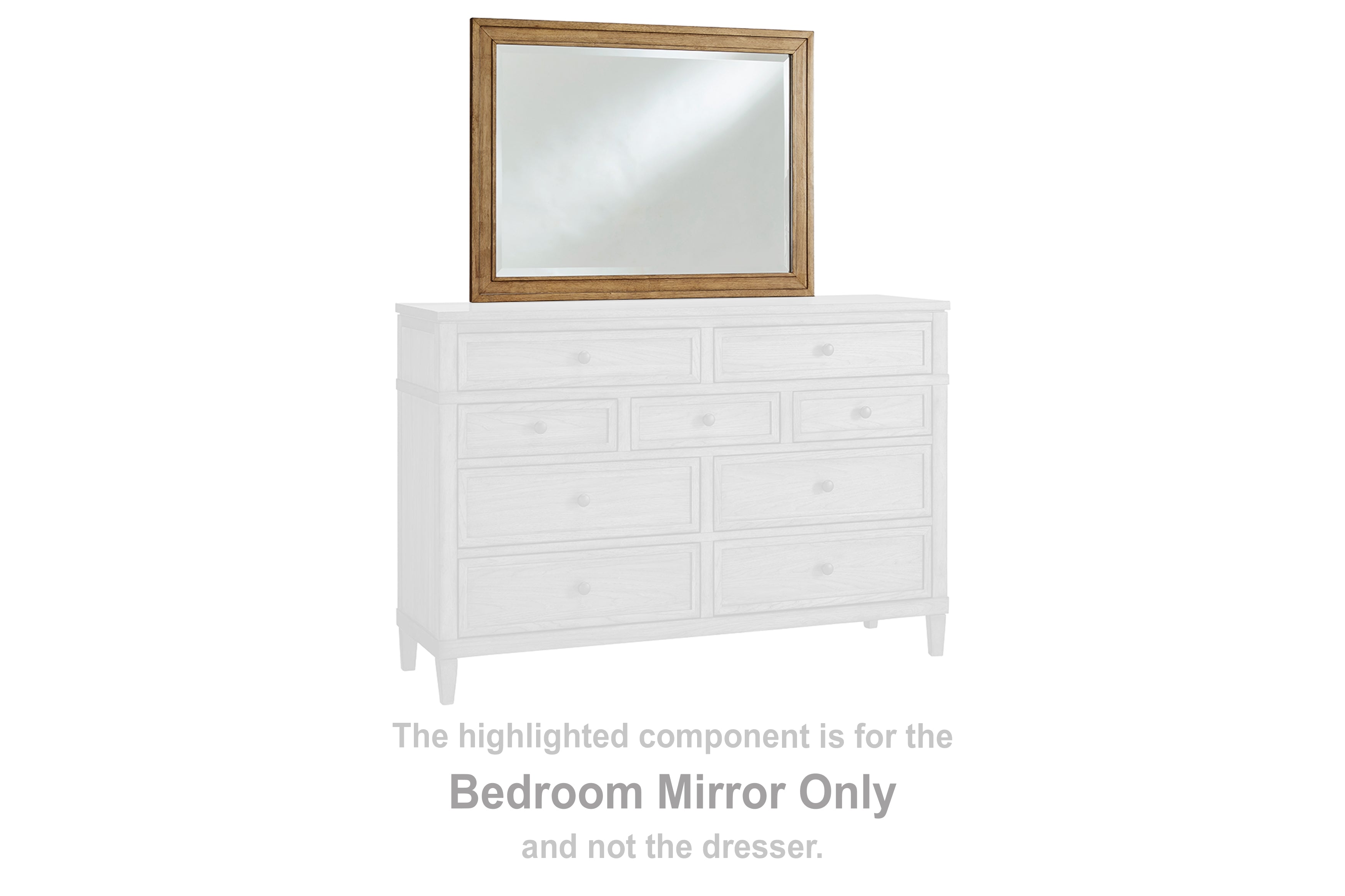 Best Furniture Outlet - Ashley Furniture - Sharlance Bedroom - Bedroom Mirror / Brown - B895-36