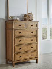 Best Furniture Outlet - Ashley Furniture - Sharlance Bedroom - Six Drawer Chest / Brown - B895-46