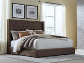 Best Furniture Outlet - Ashley Furniture - Lavernty Bedroom - King Upholstered Storage Bed - PCB9002B2