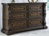 Best Furniture Outlet - Ashley Furniture - Maylee Bedroom - Three Drawer Night Stand / Dark Brown - B947-93
