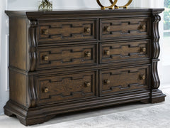 Best Furniture Outlet - Ashley Furniture - Maylee Bedroom - Three Drawer Night Stand / Dark Brown - B947-93