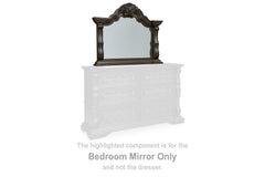Best Furniture Outlet - Ashley Furniture - Maylee Bedroom - Bedroom Mirror / Dark Brown - B947-36
