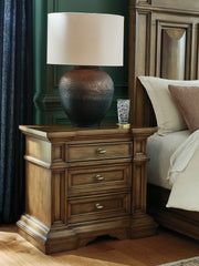 Best Furniture Outlet - Ashley Furniture - Frantanna Bedroom - Three Drawer Night Stand / Brown - PCB949-93