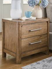 Best Furniture Outlet - Ashley Furniture - Cabalynn Bedroom - Two Drawer Night Stand / Light Brown - B974-92
