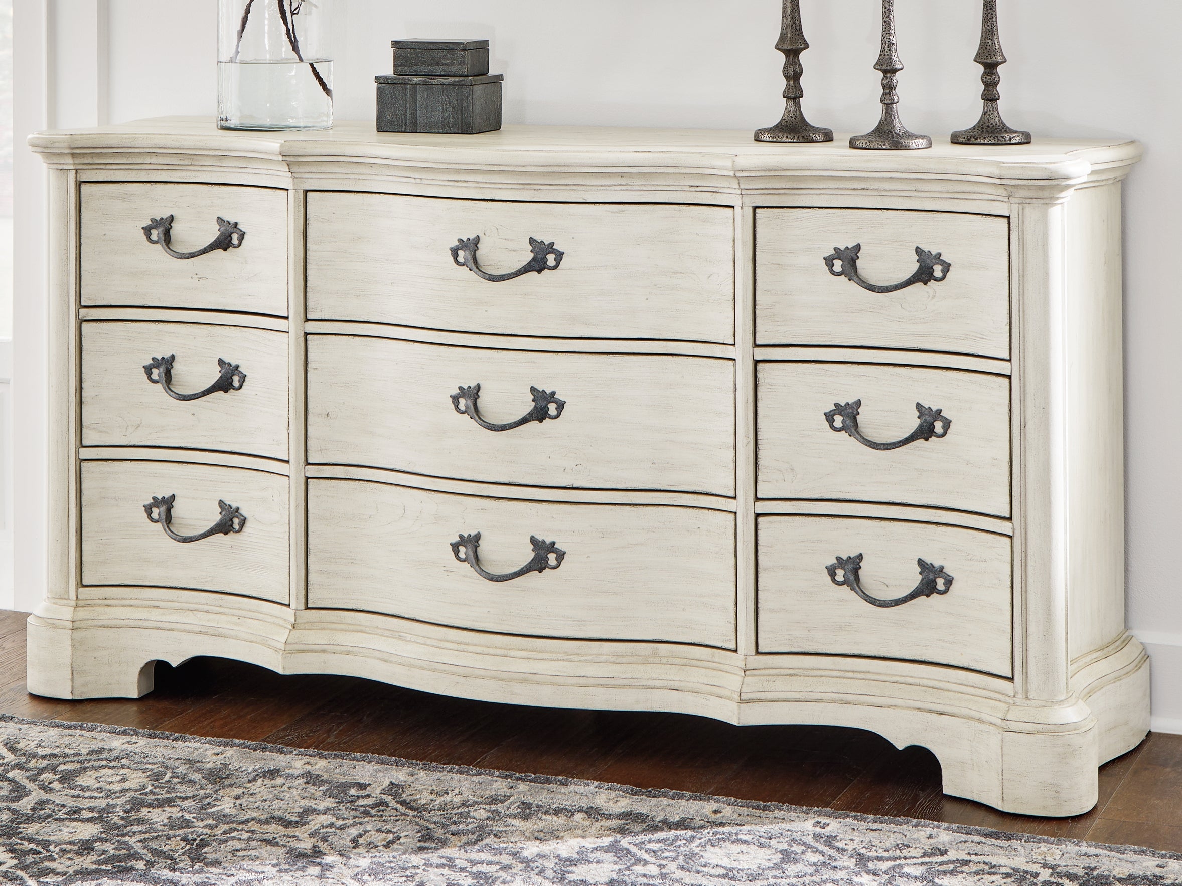 Best Furniture Outlet - Ashley Furniture - Arlendyne Bedroom - Dresser / Antique White - B980-31