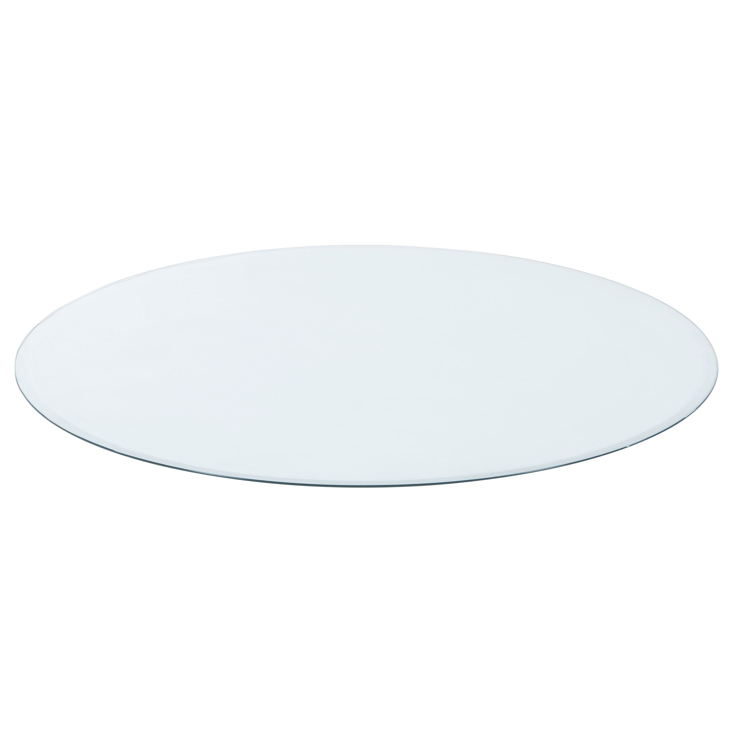 Best Furniture Outlet - Coaster - 48-inch 6mm Round Clear Tempered Glass Top - CB48RD-6