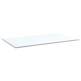 Best Furniture Outlet - Coaster - 72x40-inch 12mm Rectangular Clear Tempered Glass Top - CF4072-12