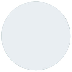 48-inch 10mm Round Clear Tempered Glass Top