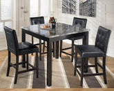Best Furniture Outlet - Ashley Furniture - Maysville Dining Room - Square Counter TBL Set (5/CN) / Black - D154-223