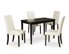 Best Furniture Outlet - Ashley Furniture - Kimonte Dining Room - Dining Table and 4 Chairs / Dark Brown - D250D3