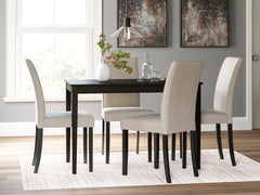 Best Furniture Outlet - Ashley Furniture - Kimonte Dining Room - Dining Chair (Set of 2) / Ivory - D250-01X2