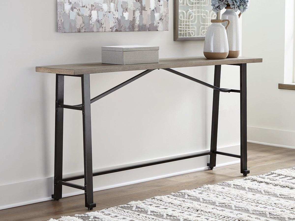 Best Furniture Outlet - Ashley Furniture - Lesterton Dining Room - Long Counter Table / Light Brown/Black - D334-52