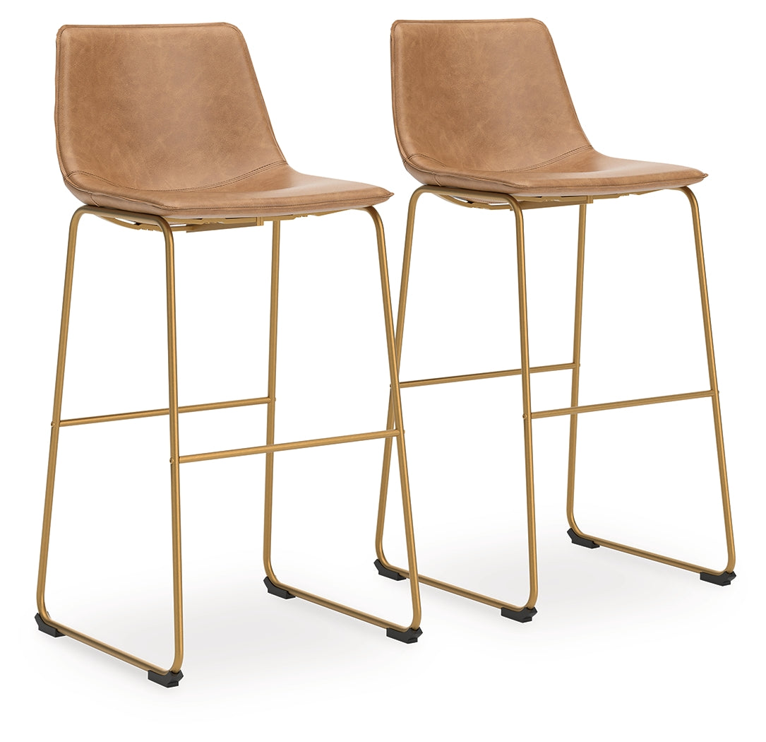 Best Furniture Outlet - Ashley Furniture - Ciabori Dining Room - Bar Height Barstool (Set of 2) / Multi - PCD373-330X2