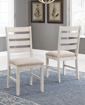 Best Furniture Outlet - Ashley Furniture - Skempton Dining Room - Dining Chair (Set of 2) / White/Light Brown - D394-01X2
