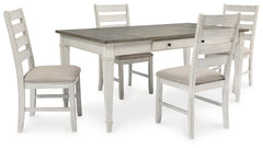 Best Furniture Outlet - Ashley Furniture - Skempton Dining Room - Dining Table and 4 Chairs / Two-tone - D394D4