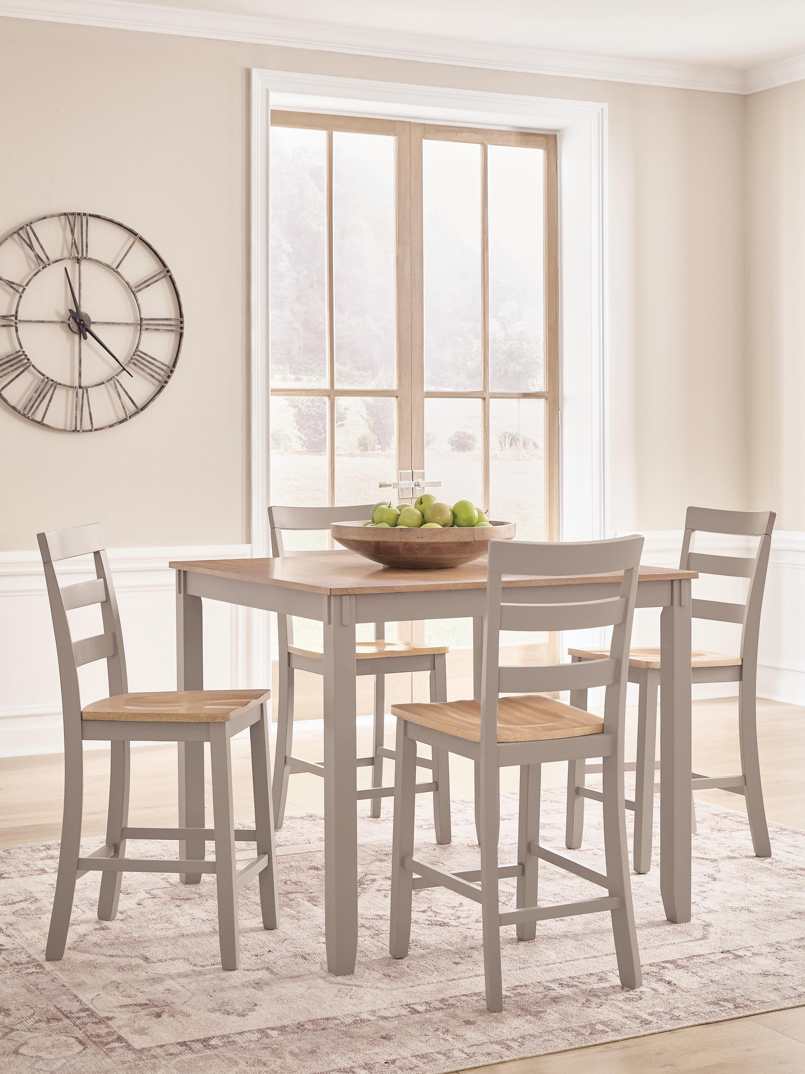 Best Furniture Outlet - Ashley Furniture - Harperfeld Dining Room - DRM Counter Table Set (5/CN) - PCD403-223