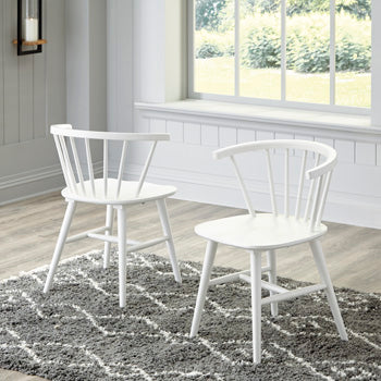 Best Furniture Outlet - Ashley Furniture - Grannen Dining Room - Dining Chair (Set of 2) / White - D407-01X2