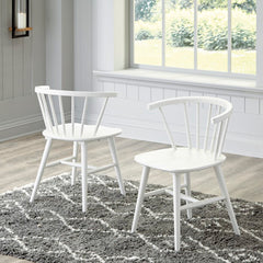 Best Furniture Outlet - Ashley Furniture - Grannen Dining Room - Dining Chair (Set of 2) / White - D407-01X2