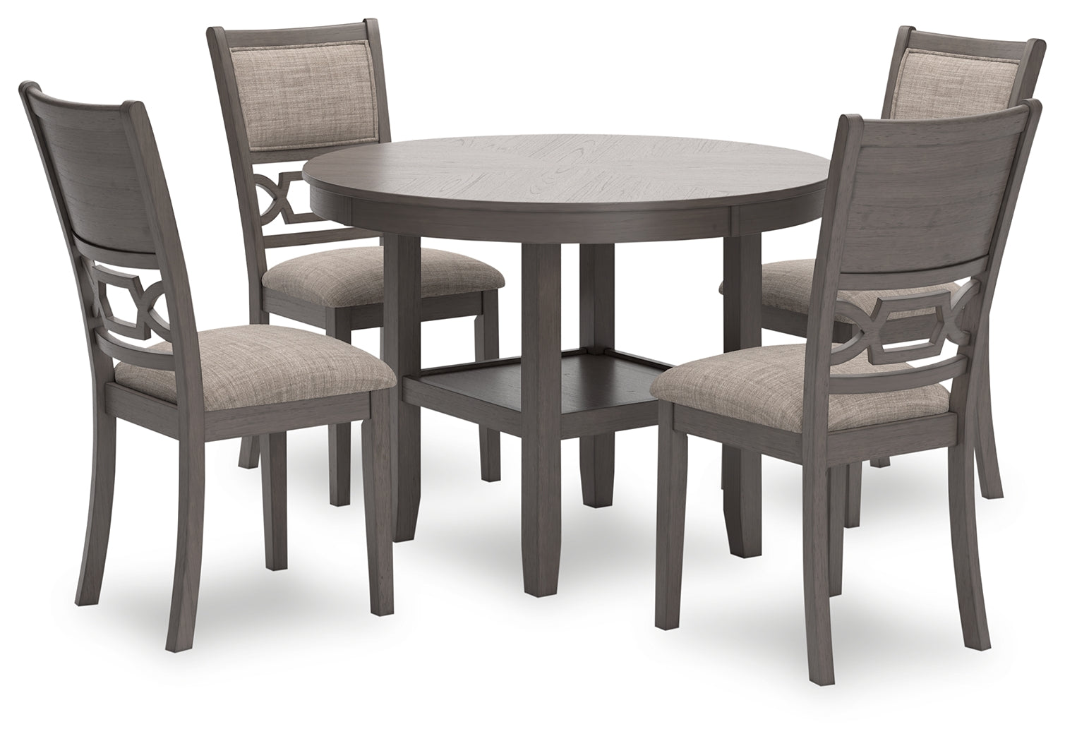 Best Furniture Outlet - Ashley Furniture - Wrenning Dining Room - DRM Counter Table Set (5/CN) / Gray - D425-223