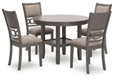 Best Furniture Outlet - Ashley Furniture - Wrenning Dining Room - DRM Counter Table Set (5/CN) / Gray - D425-223
