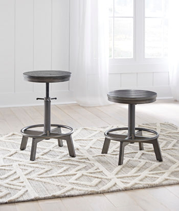 Best Furniture Outlet - Ashley Furniture - Torjin Dining Room - Counter Height Stool (Set of 2) / Gray - D440-324X2