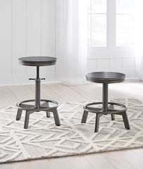 Best Furniture Outlet - Ashley Furniture - Torjin Dining Room - Counter Height Stool (Set of 2) / Gray - D440-324X2