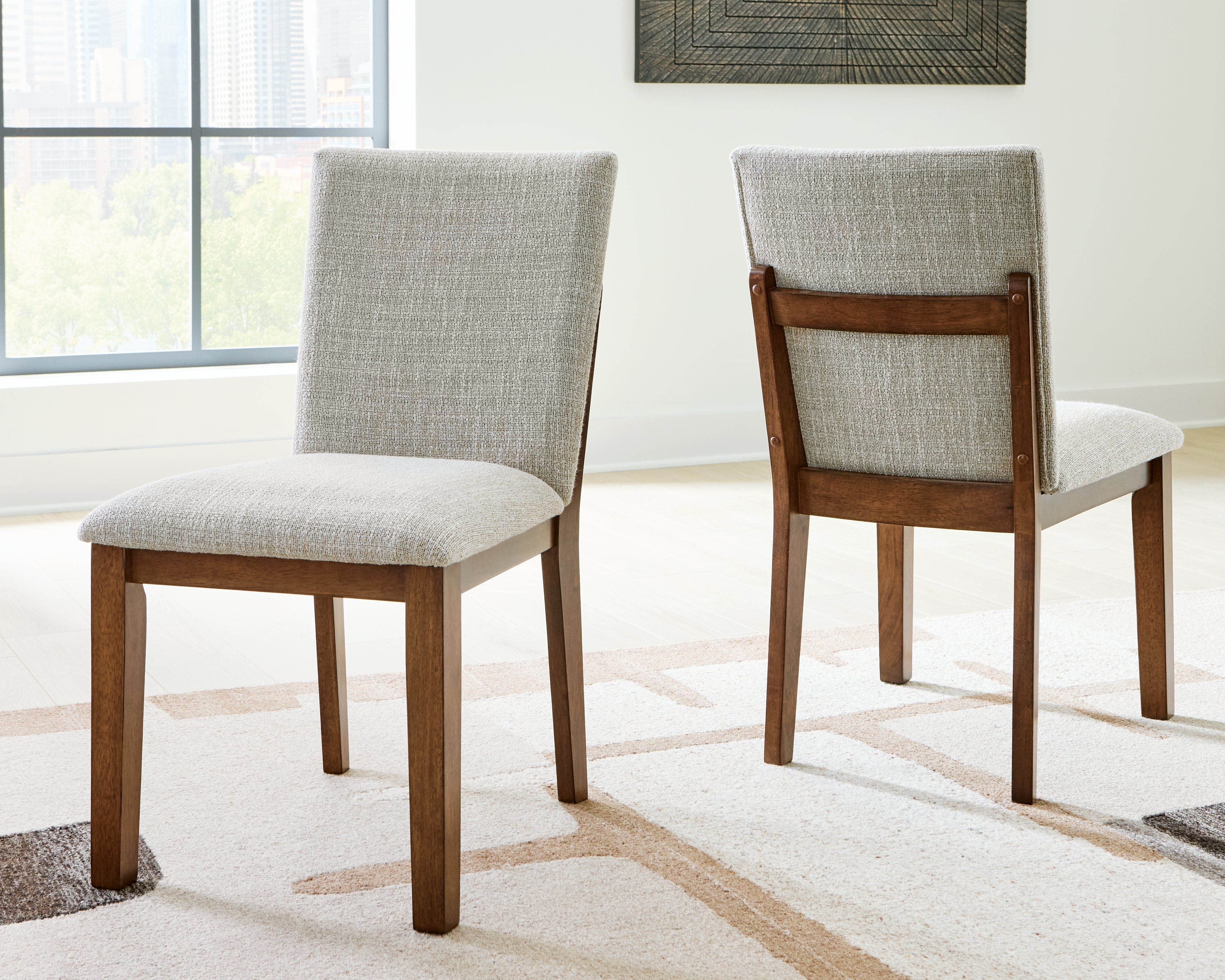 Best Furniture Outlet - Ashley Furniture - Kraeburn Dining Room - Dining Chair (Set of 2) / Brown - D496-01X2