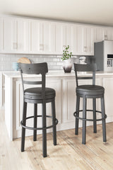 Best Furniture Outlet - Ashley Furniture - Valebeck Dining Room - Bar Height Bar Stool (Set of 2) / Multi - D546-630X2